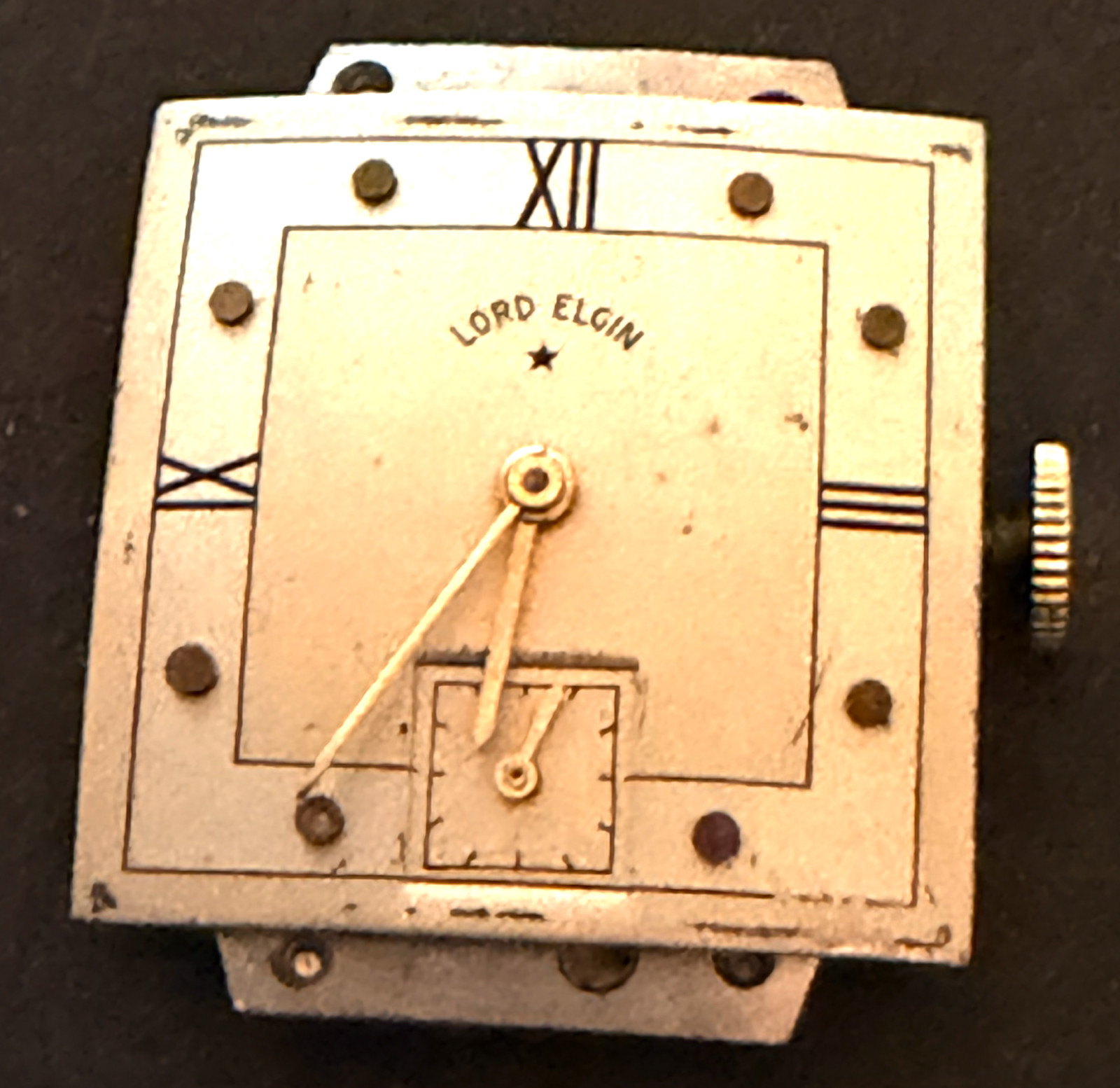 Vintage Lord Elgin Cal 559 Men’s Watch Movement Running Ticks 21j USA