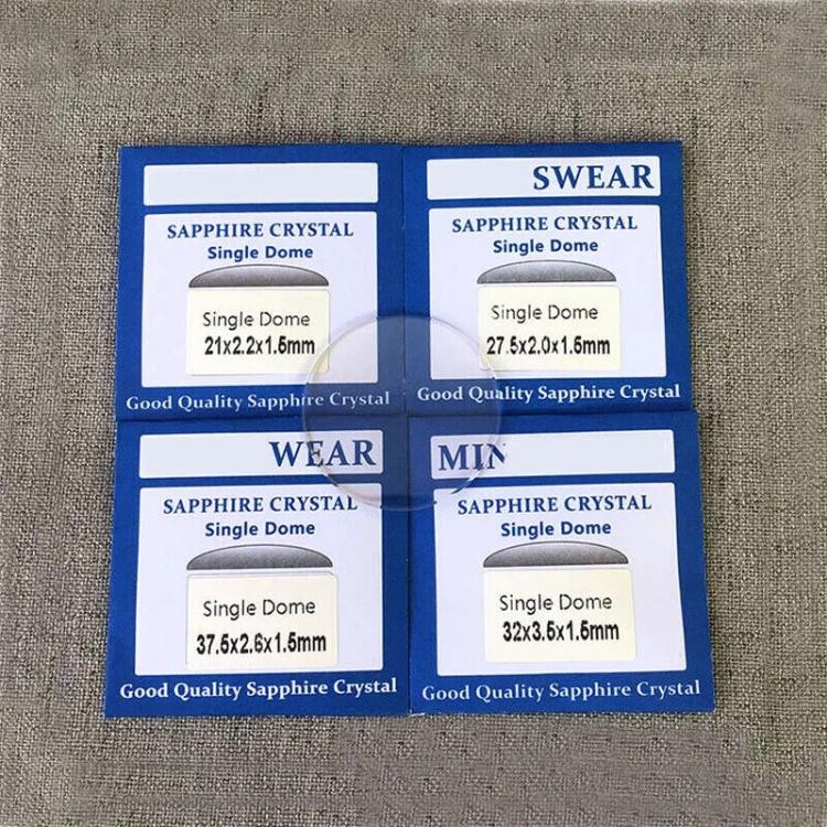 Watch Glass Parts 1.5mm Round Mineral Lens Sapphire Crystal Single Dome 20-40mm