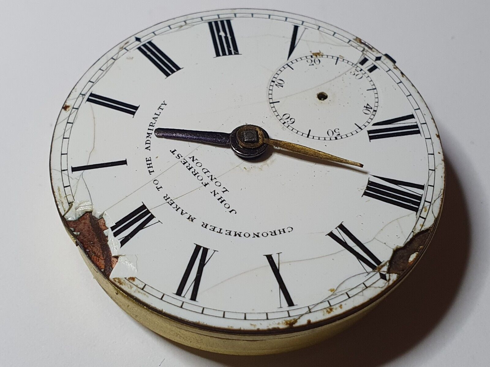 vintage John Forrest key winding pocket watch movement only x1