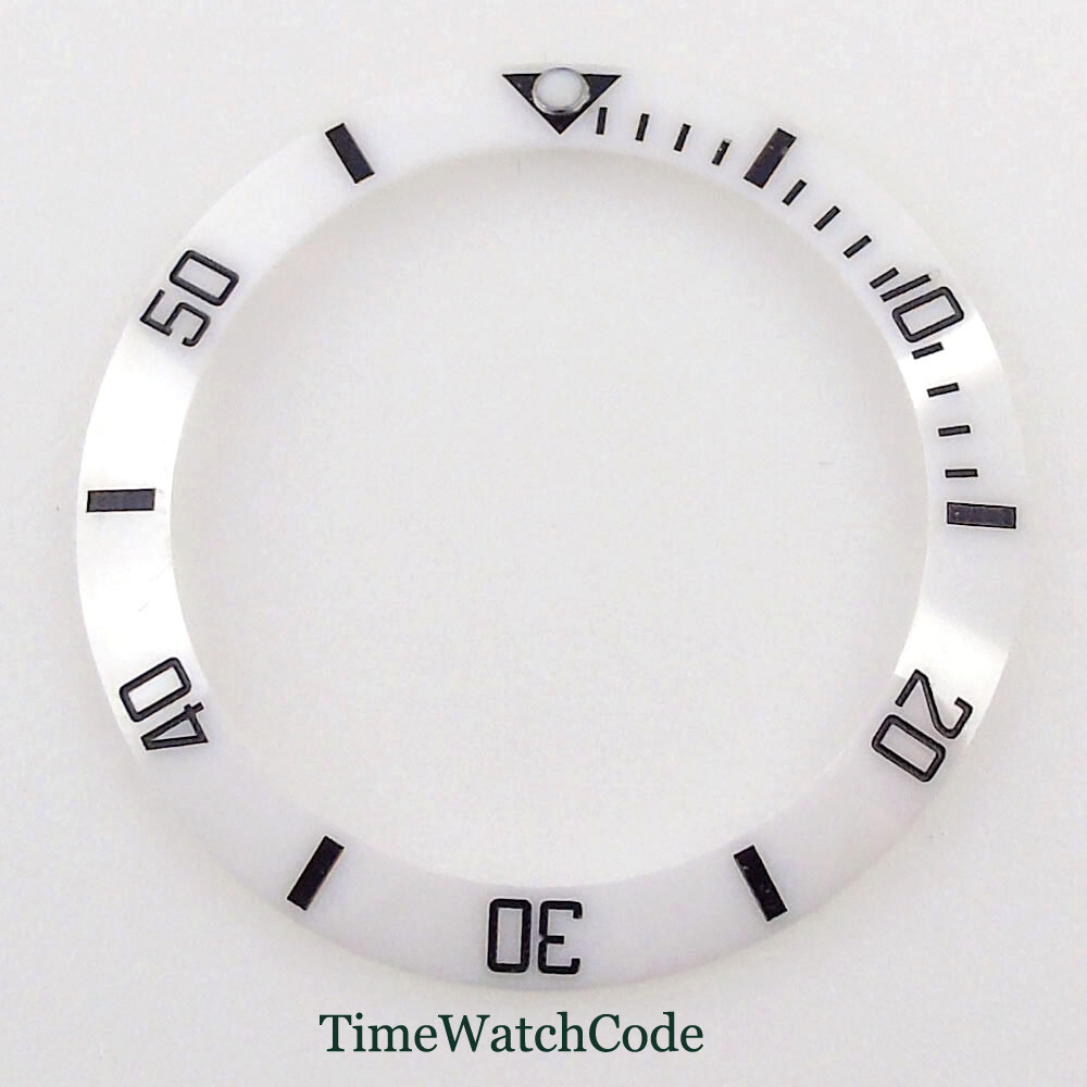 39.8mm Sloped Watch Bezel Insert Ceramic/Alloy Bezel Ring For 43mm Mens Watch