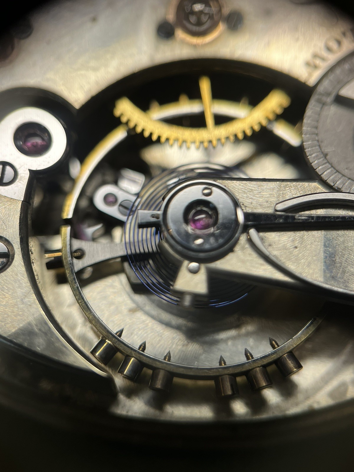 Running 1883 Private Label Louis Audemars & Cie 16s Hunter Pocket Watch Movement