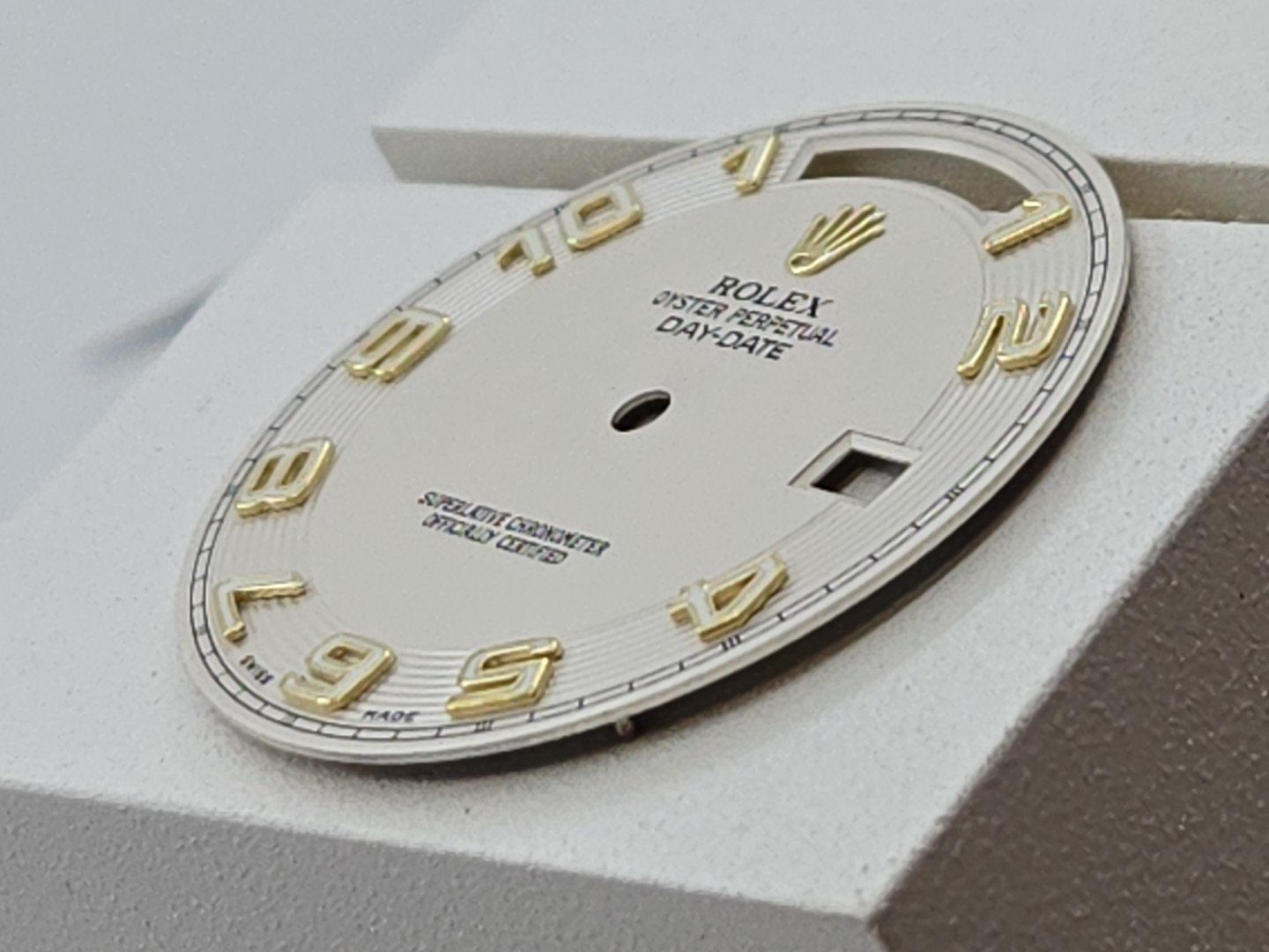 Rolex Dial,218238 President Day-Date Concentric,Ivory,New Old Stock Open Package
