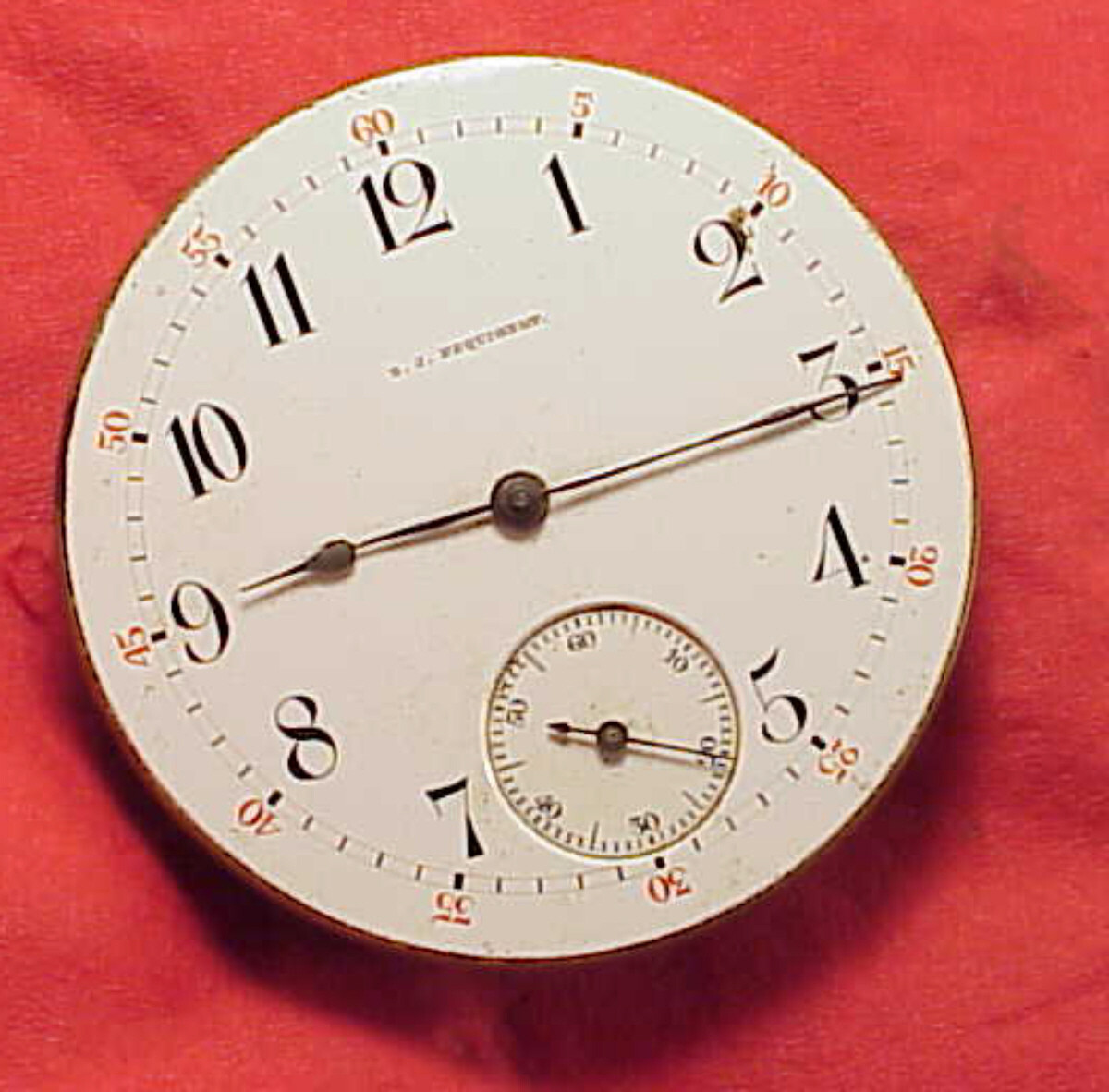 Vintage 43MM 16s OPEN FACE AGASSIZ STEM SET 16J POCKET WATCH MOVEMENT STAFF BRK