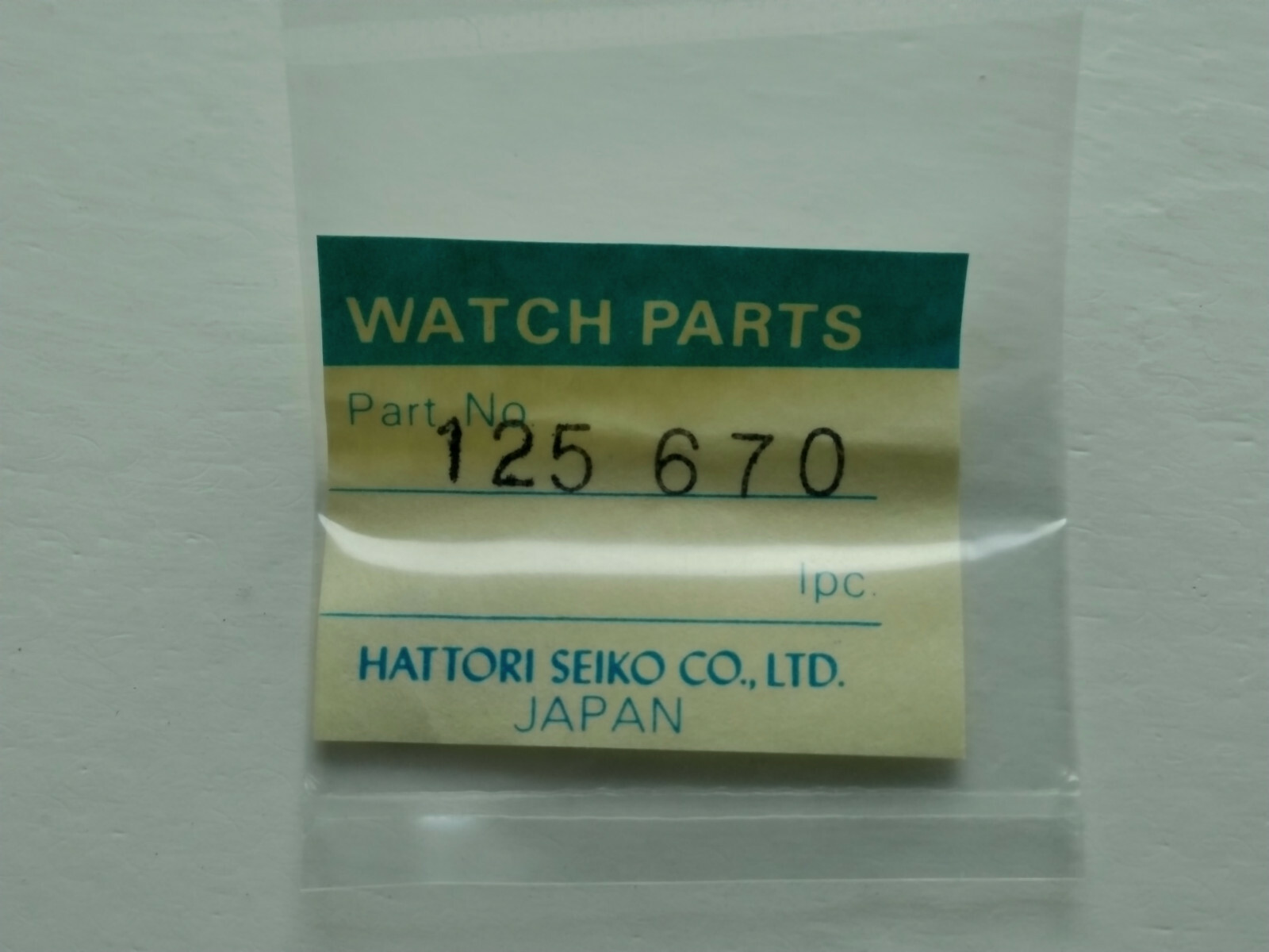 Genuine NOS Seiko 125670 Train Wheel Bridge for Seiko 5G23A, 5H22A, 5H23A, 5H26A