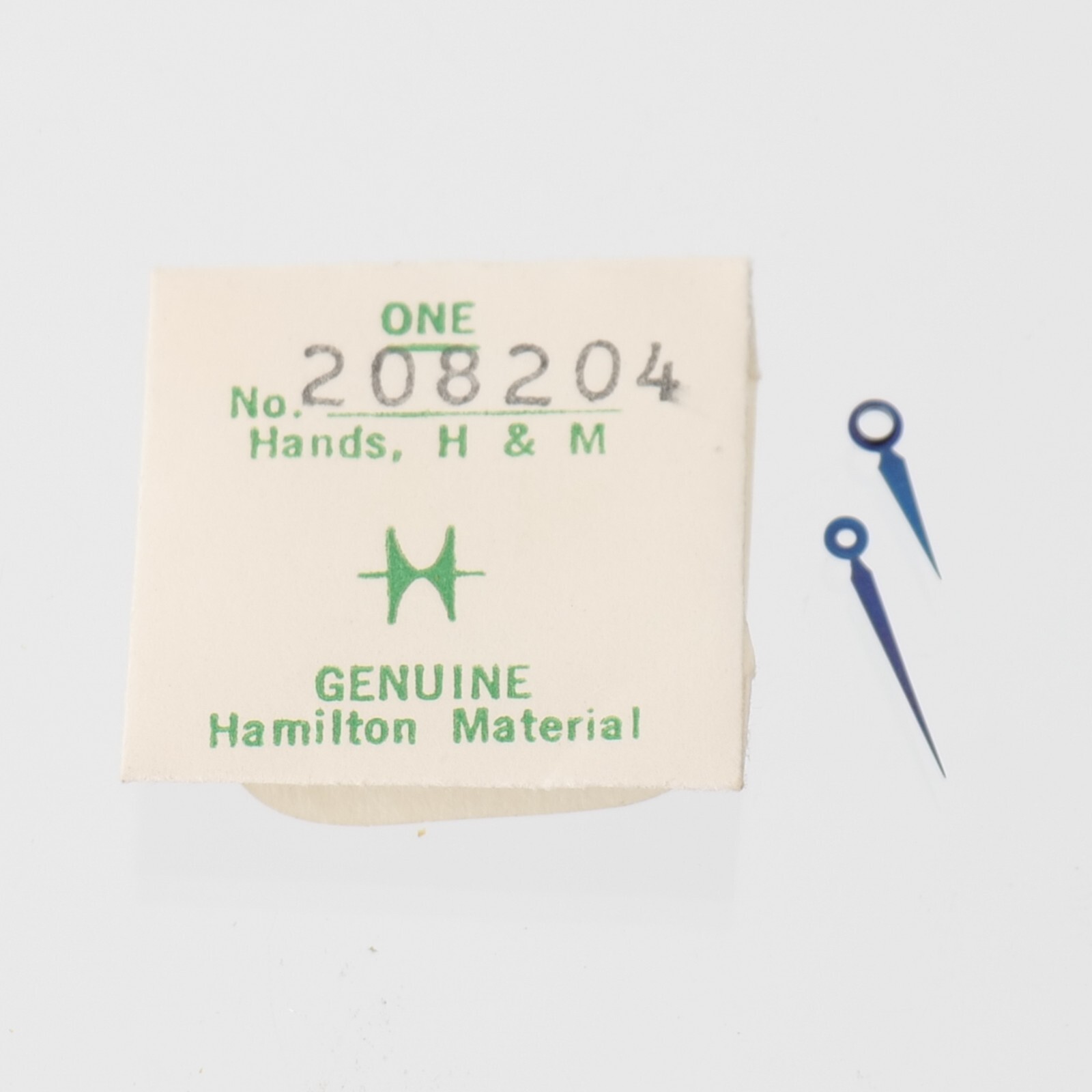 Hamilton Watch Hands No. 208204 Original Pair Hour Minute Watchmaker Parts (H22)