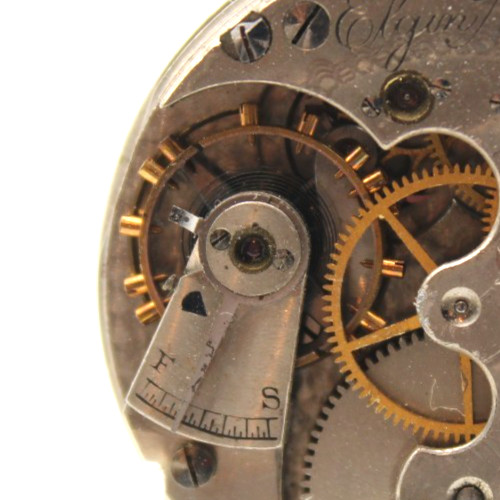1891 ELGIN POCKET WATCH MOVEMENT 4057313 GRADE: 45 6s 13j (JJ3)