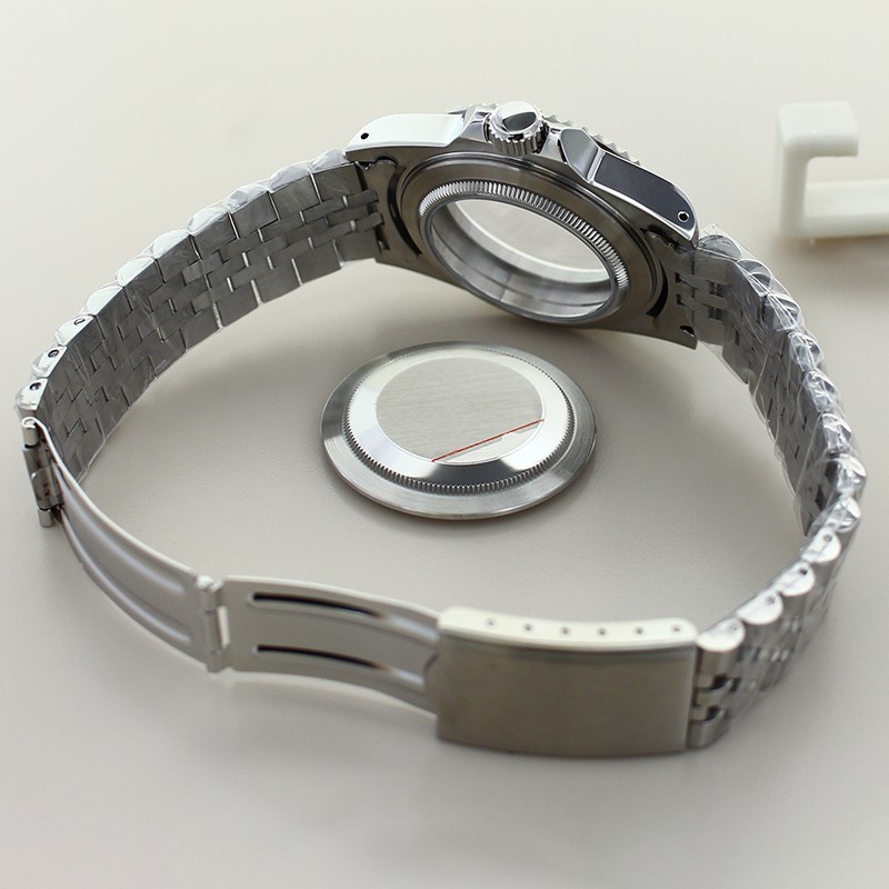 38MM Sapphire Glass Watch Case Ceramic Bezel Mod Parts Fit NH34A NH35 NH36