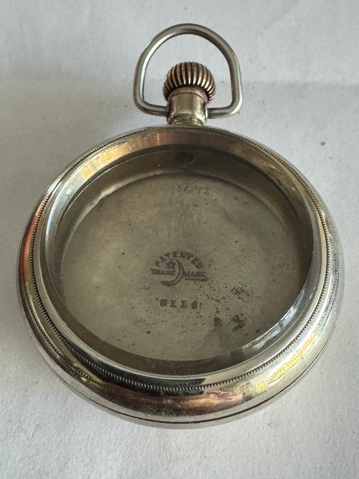 VINTAGE 18 SIZE CRESCENT SWINGOUT STYLE POCKET WATCH CASE PENDANT & LEVER SET
