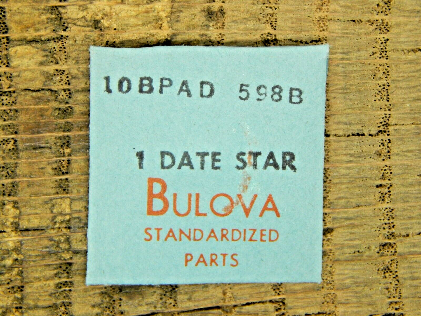 Genuine Bulova CAL 10BPAD Date Star Part Number 598B Watch Part NEW OLD STOCK
