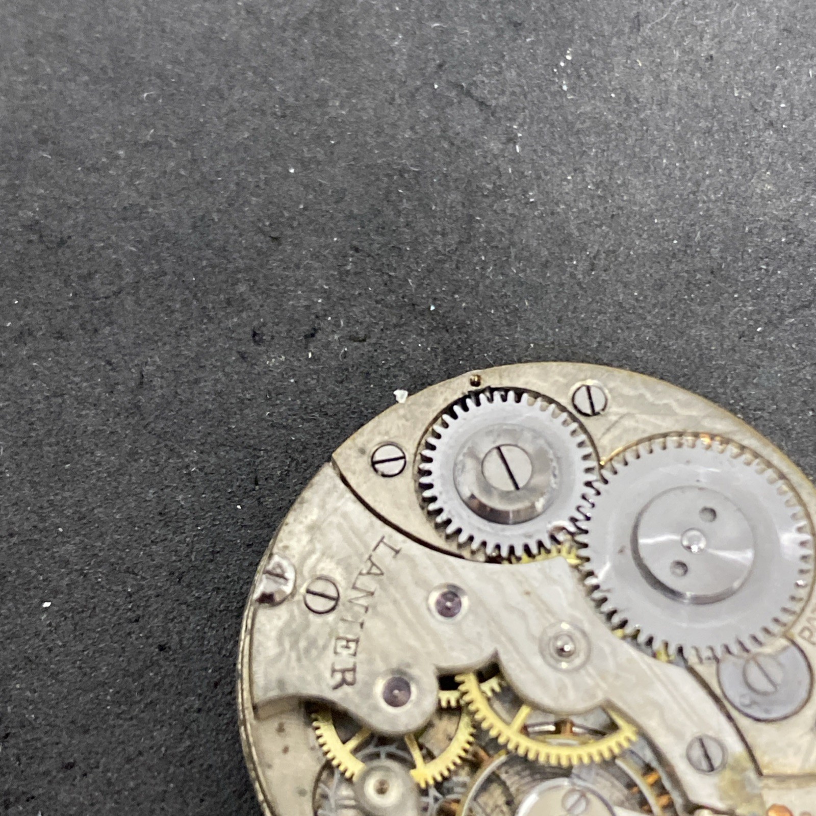 Lanier Pocket Watch Movement Size 0s Swiss Hunter Antique Parts F8563