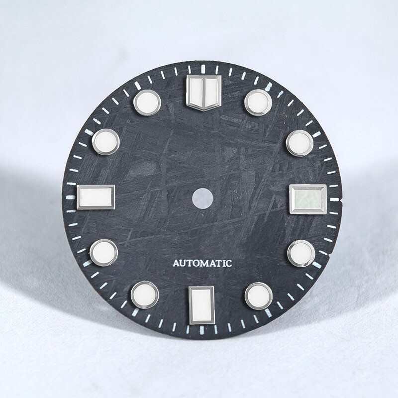 DS Natural Real Meteorite Dial 28.5MM NH35/34 Personalized custom logo and text