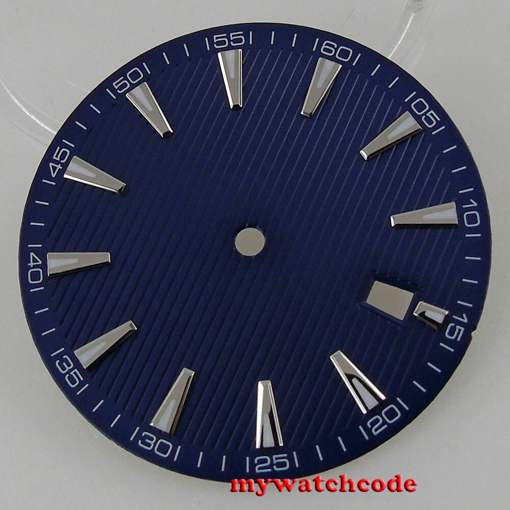 33.5mm blue black white Watch Dial for Japan NH35 NH36 7S26 Movement