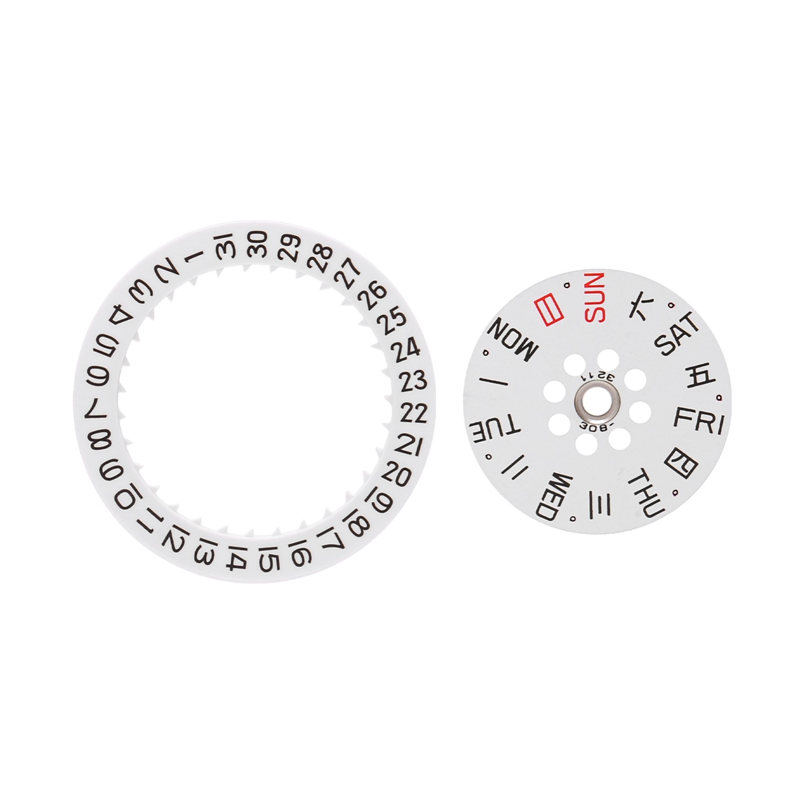 Watch Date Wheel Day Ring Circle Calendar Dail For Miyota 8200 8205 Movement