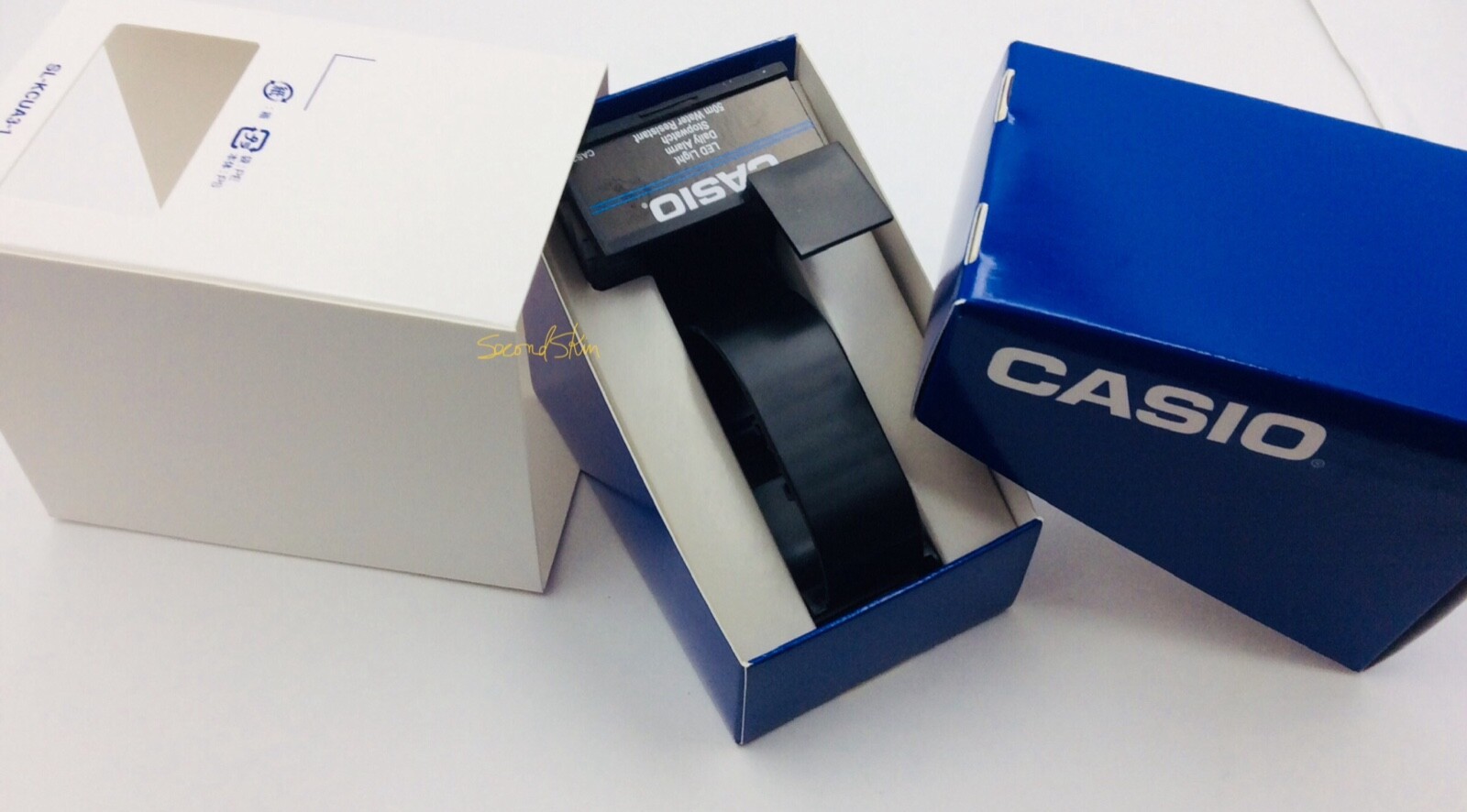 Lot 50 New Casio Display Watch Box-Blue Gift Box Watch Cradle Inst.Manul BOX