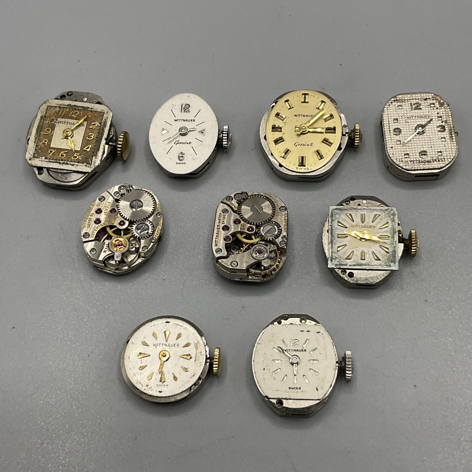Lot of Vintage Mens Ladies Wristwatch Wind Up Movements ALL Wittnauer