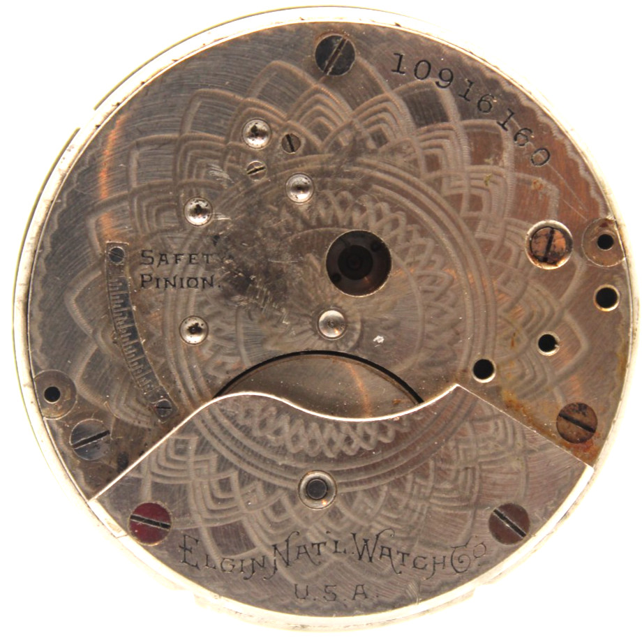 1904 ELGIN POCKET WATCH MOVEMENT 10916160 GRADE 299 18s 7j (KR3)
