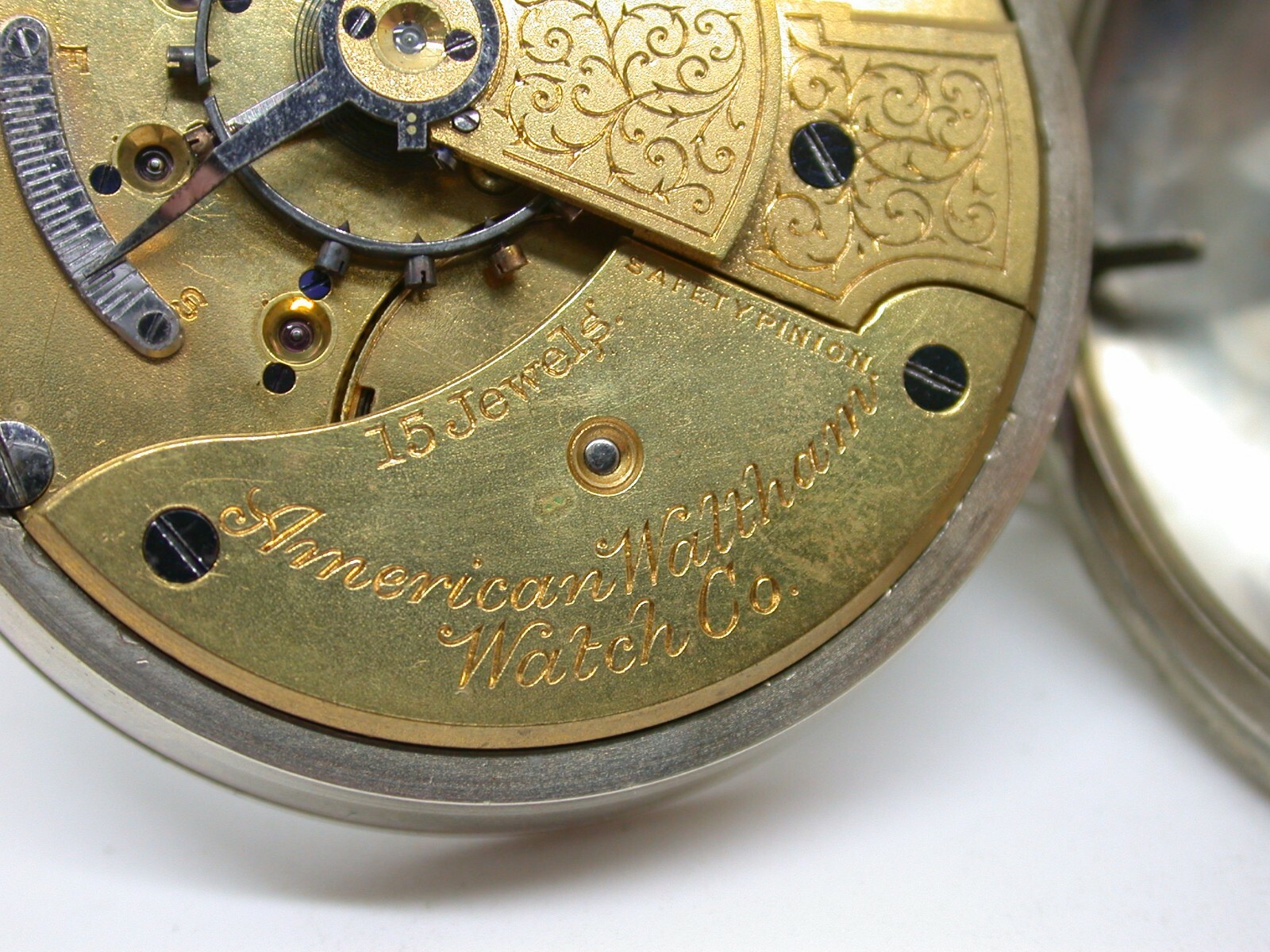 WATCHMAKERS – WATHAM 18 SIZE, MODEL 1908, 15 JEWEL MOVEMENT –VINTAGE–36MF29