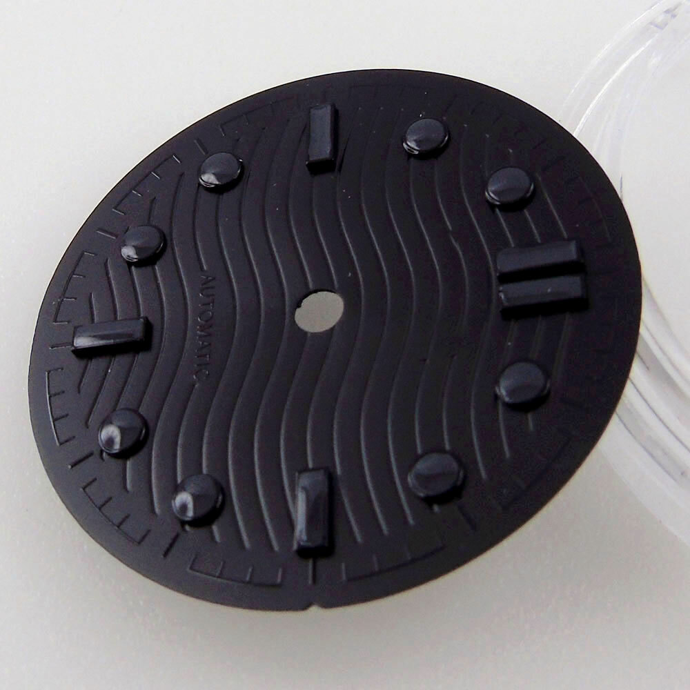 31mm black dial black marks fit miyota 8215 ETA 2824 2836 NH35 NH36 7s26 7s36