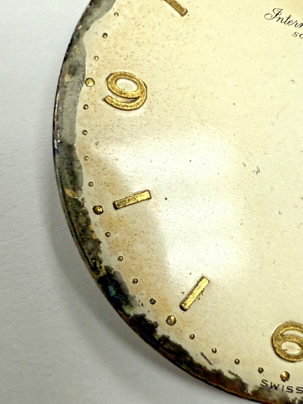 IWC international Watch Co. Vintage Watch Dial item# e11277