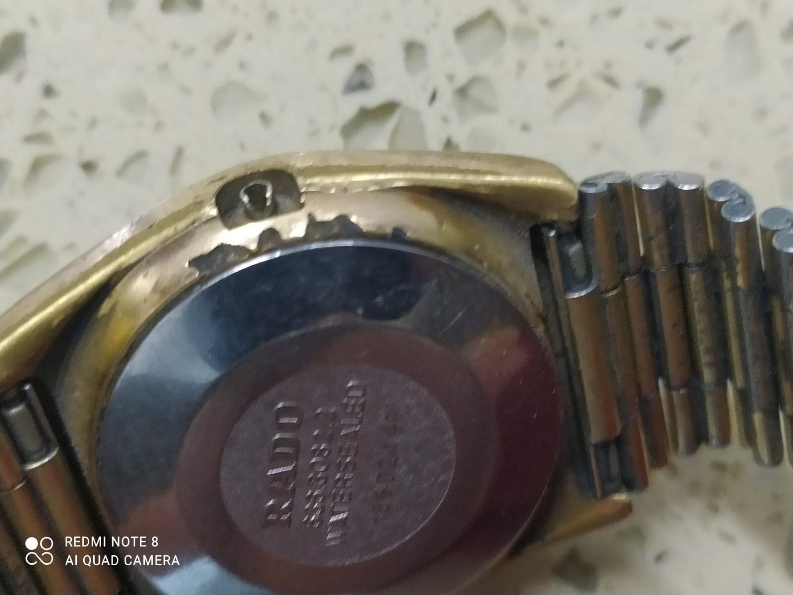 RADO VOYAGER AUTOMATIC Gold Tone CASE Ref 636.3082.2 & bracelet Rado 2836