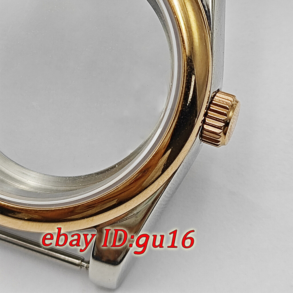 36mm 39mm watch case rose gold/silver fit NH35 Miyota 8215 ETA 2824/2836 DG2813