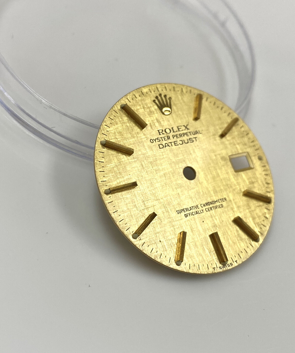 Genuine Rolex Datejust 36mm Champagne Gold Linen Oyster Dial 16013 16233 #22