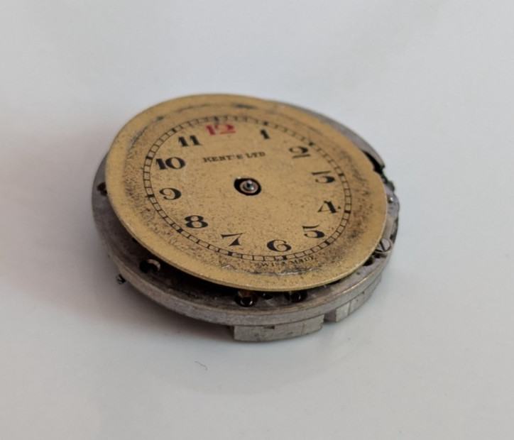 Vintage Kent’s Ltd Swiss Made Watch Movement & Dial Manual Wind Parts Repair