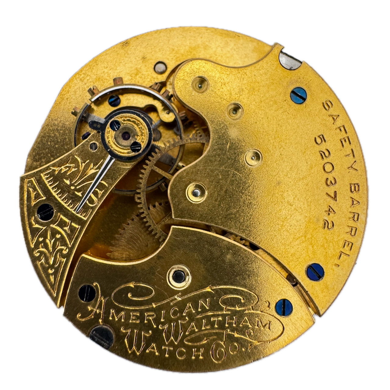 Antique 6s 1891 Waltham 7j Mechanical Hunter Pocket Watch Movement J USA