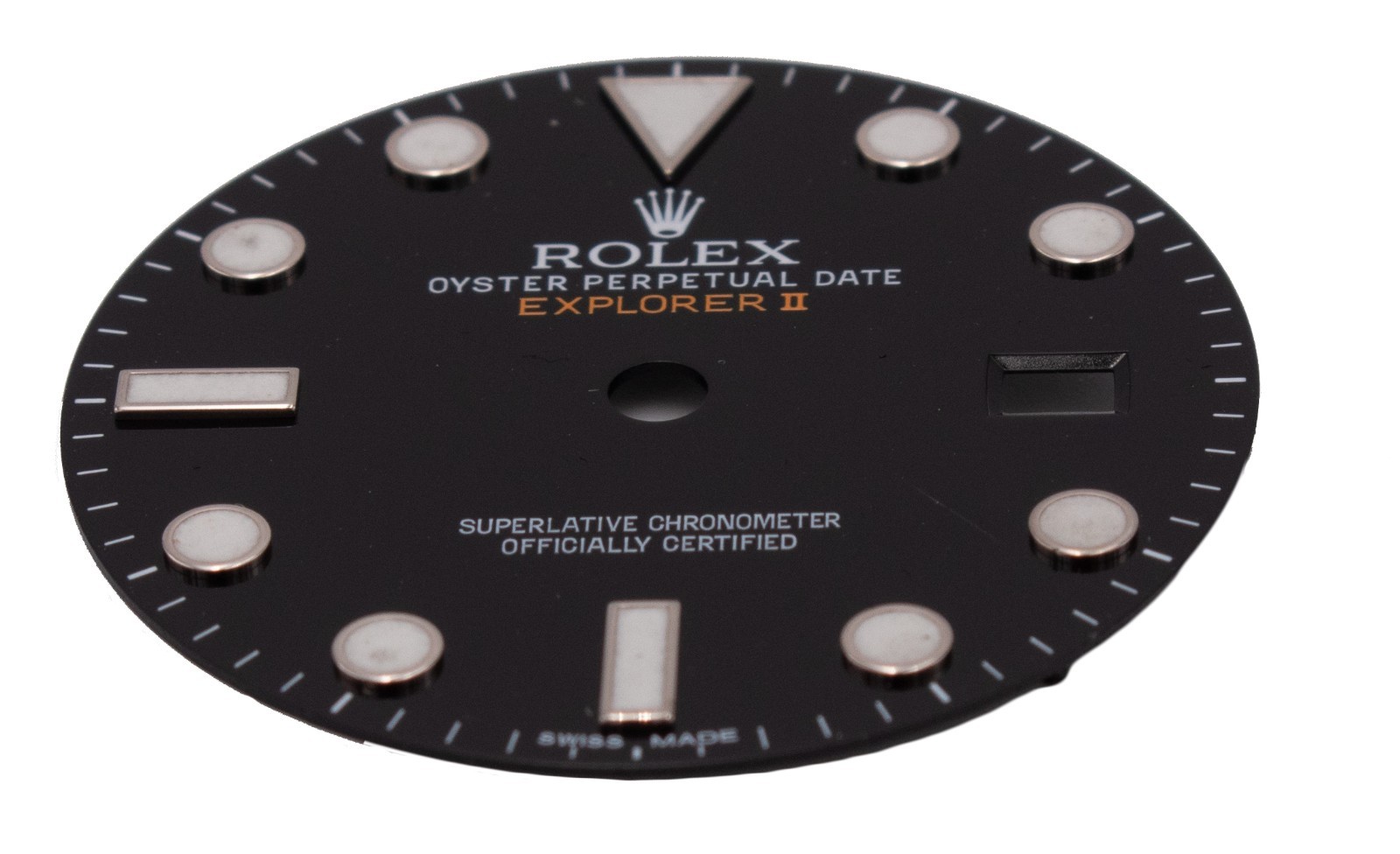 ROLEX GENUINE BLACK EXPLORER-II DIAL 216570 DAMAGED