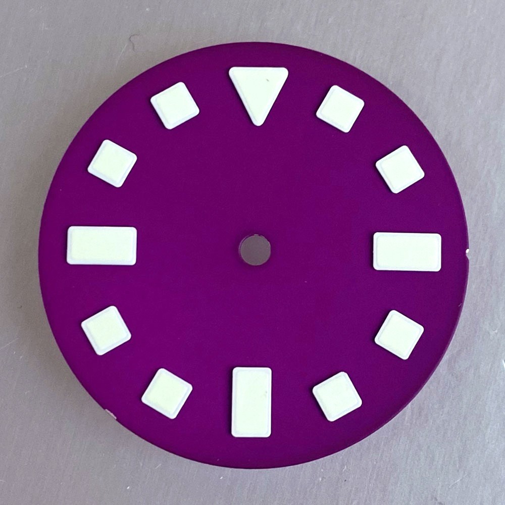 Matte Black/Blue/Green/Purple 29mm Watch Dial Luminous Fit NH35 ETA2824 PT5000