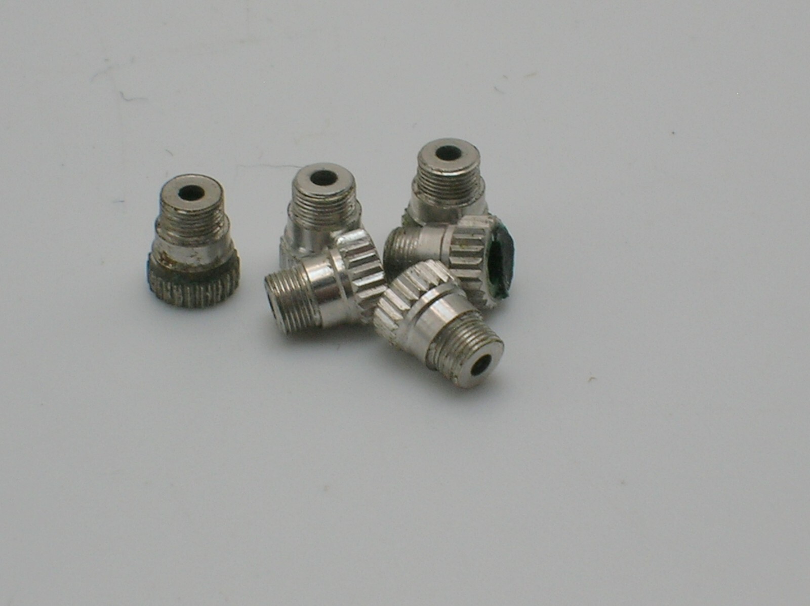 SIX OMEGA(?) CHRONOGRAPH WATCH PUSH BUTTON SLEAVES 3.6 MM IN DIAMETER -14 OF 24