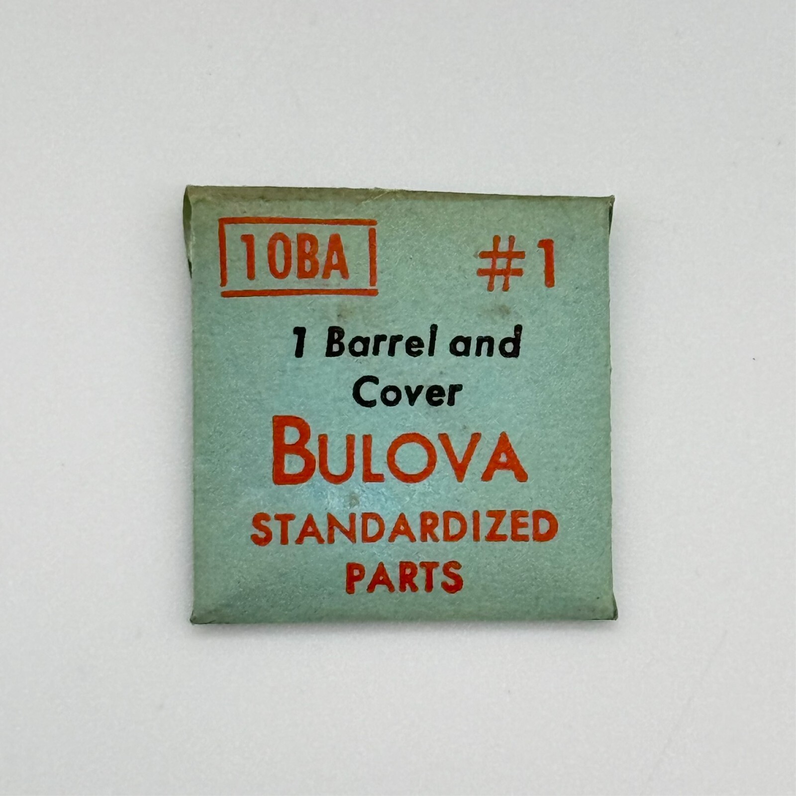 NOS Genuine BULOVA Standardized Caliber 10BA Part Number 1, Barrel and Cover