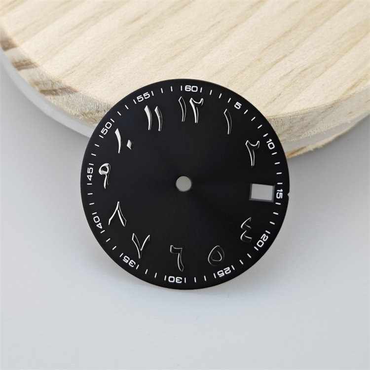 28.5mm Arabic Numeral Watch Dial BGW9 Luminous Fit NH35 NH36