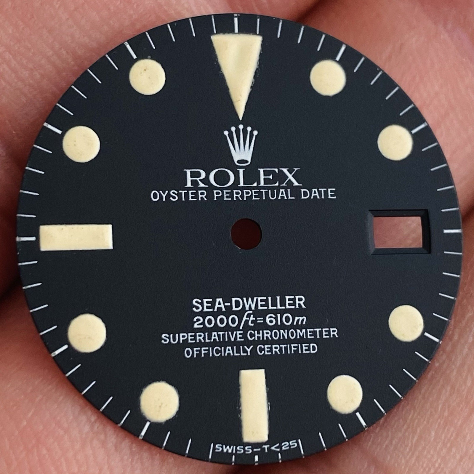 Rolex Service Tritium Dial For Sea-Dweller Model Ref 1665
