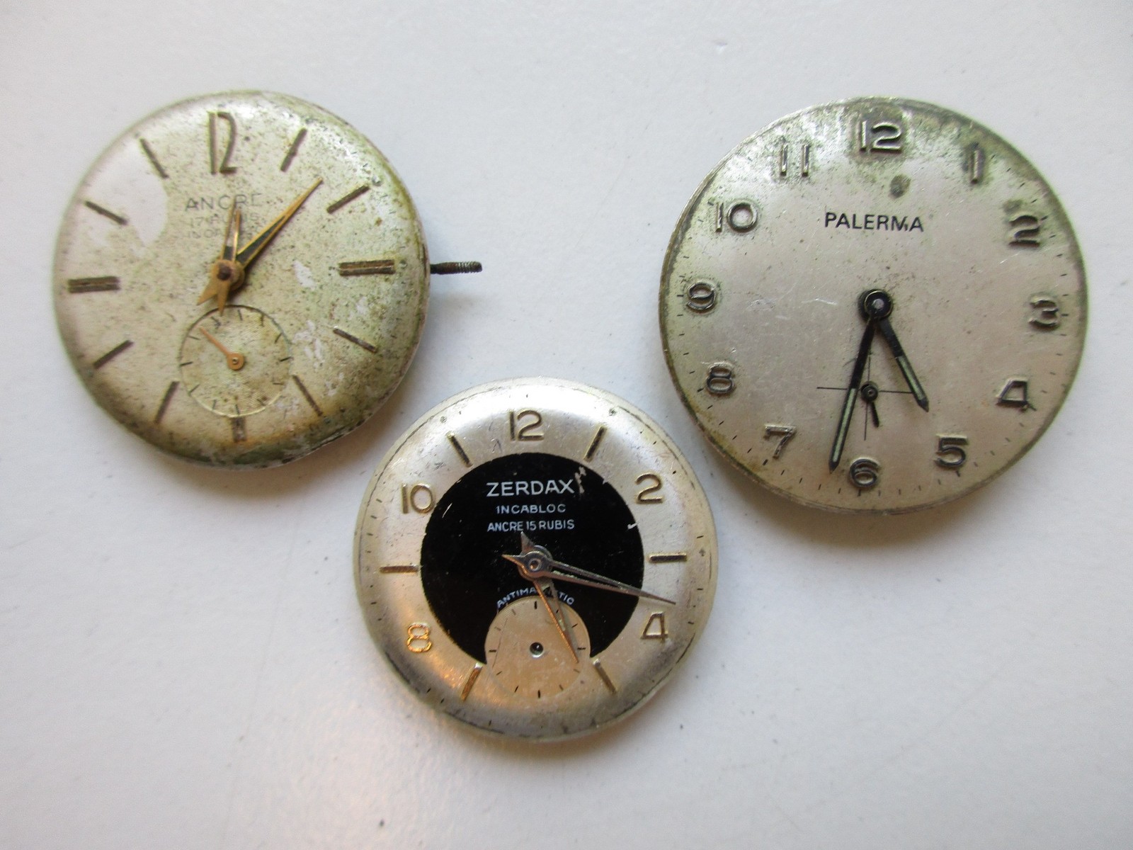 Cupillard cal. 233-60 vintage France watch movements (3 pcs) – for parts