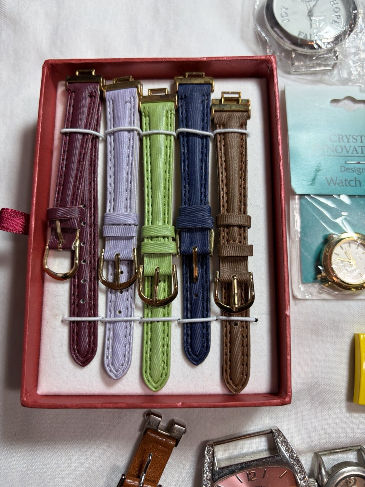 Watchmaker Lot 85 Watch Heads Cases Quartz Parts Repair Silver Spoon Geneva