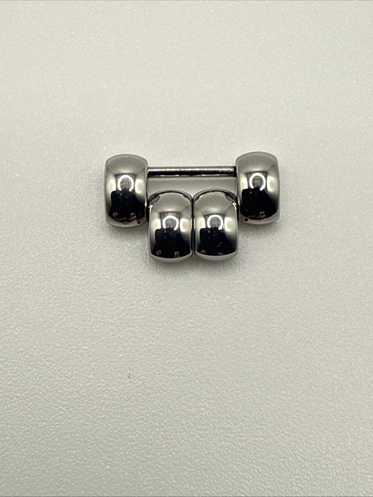 OEM Chopard Happy Sport Round Small Stainless Steel Bracelet Link 14mm Genuine