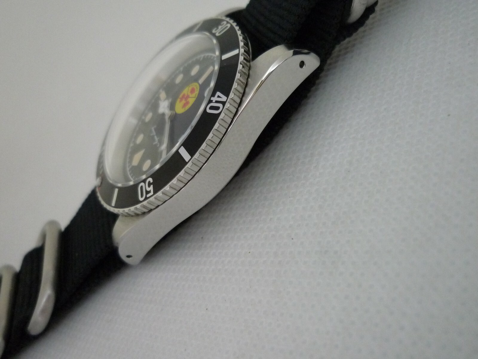 50 fathom big BREVET crown 6538 No Radiation Swiss quartz Ronda movement 316L