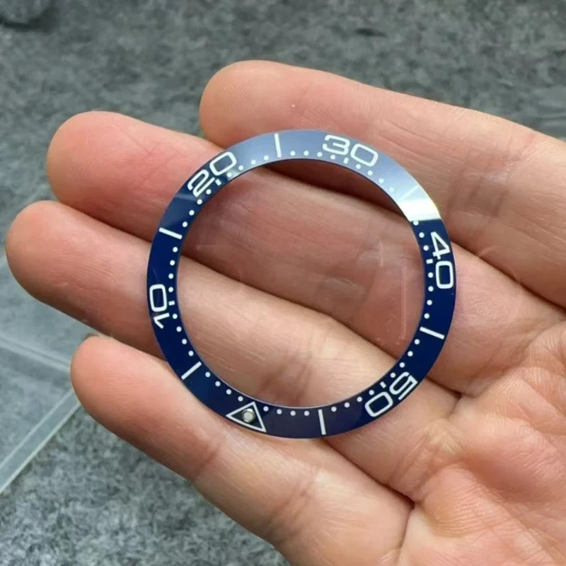 Blue Ceramic Watch Bezel Insert Replacement For Omega Seamaster Diver 300M 42mm