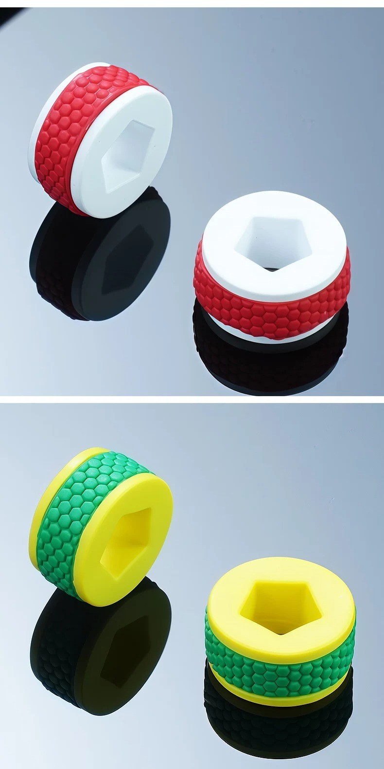 Replacement Two Tone FKM Rubber Crown Ring Fits Richard Mille RM67 -02