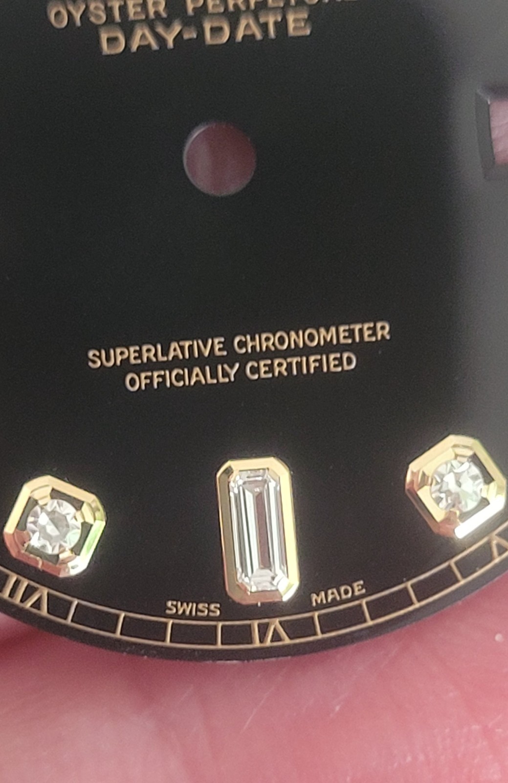 Rolex 100% original Black Factory larger 8+2 diamond dial 118238,18238, Beauty!