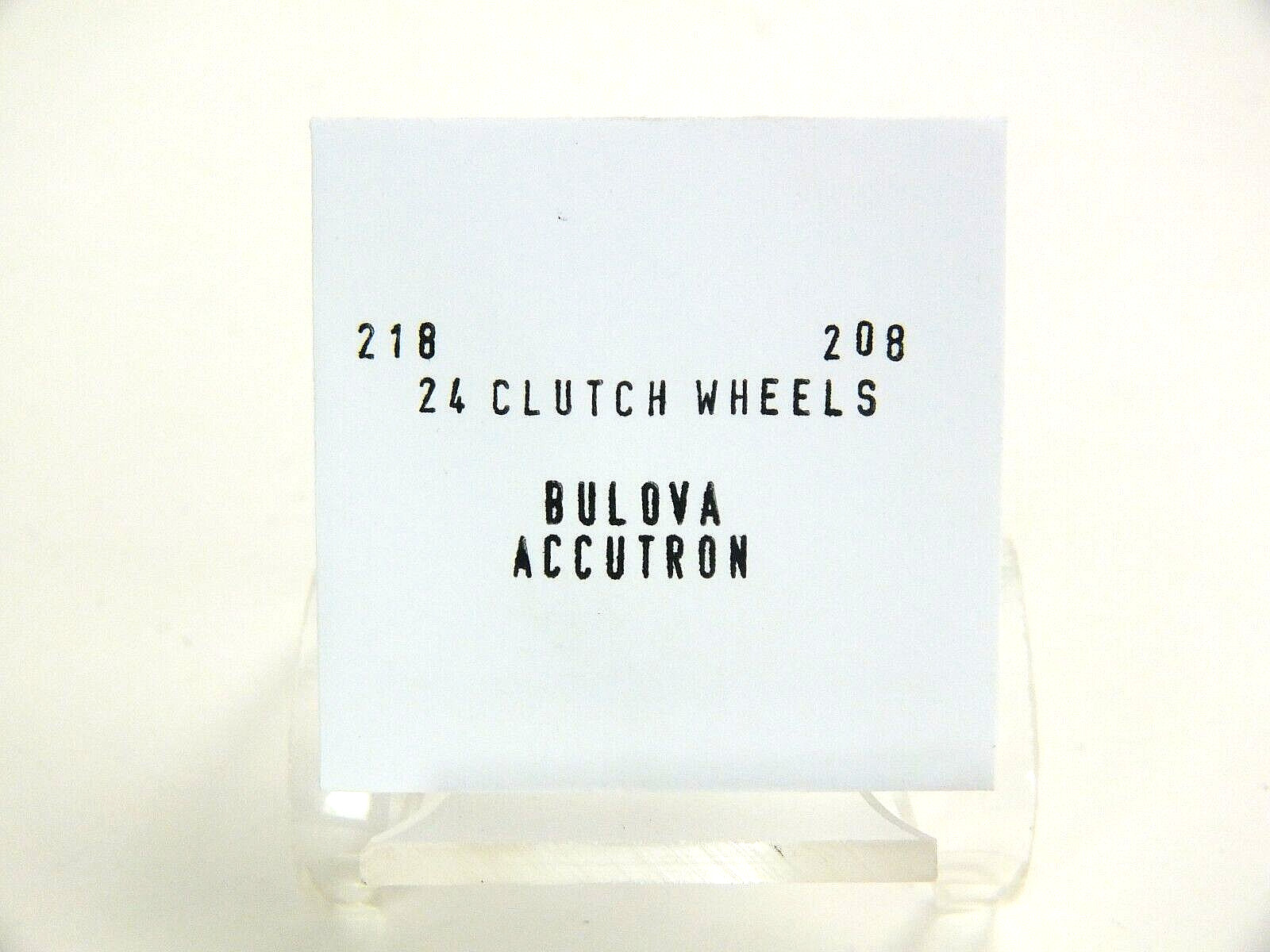 24 Piece Lot NOS Bulova ACCUTRON Parts for Model 218 “CLUTCH WHEELS” – Part# 208