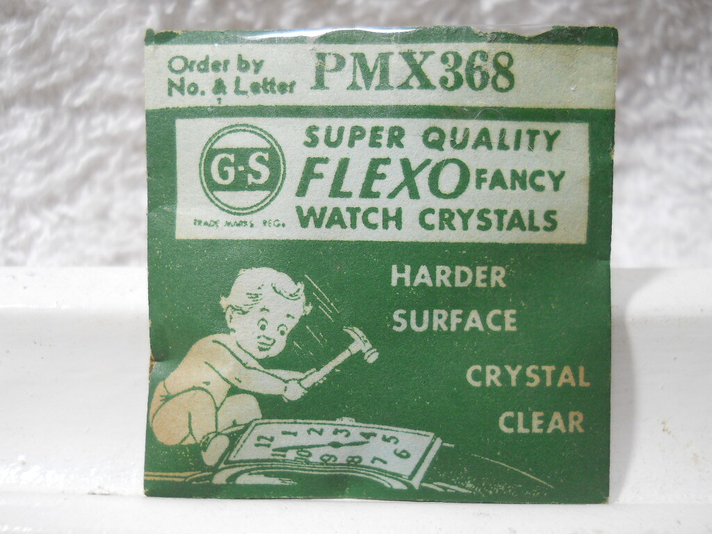 GS MX368 PMX368 Watch Crystal Ft Star 1533 Elgin 3505 3538 3542 – 24.2 x 16.0 mm