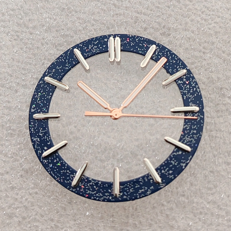 Watch Dial Transparent Skeletonized Star Dial 31.8mm + Hand for NH35/70 Movement