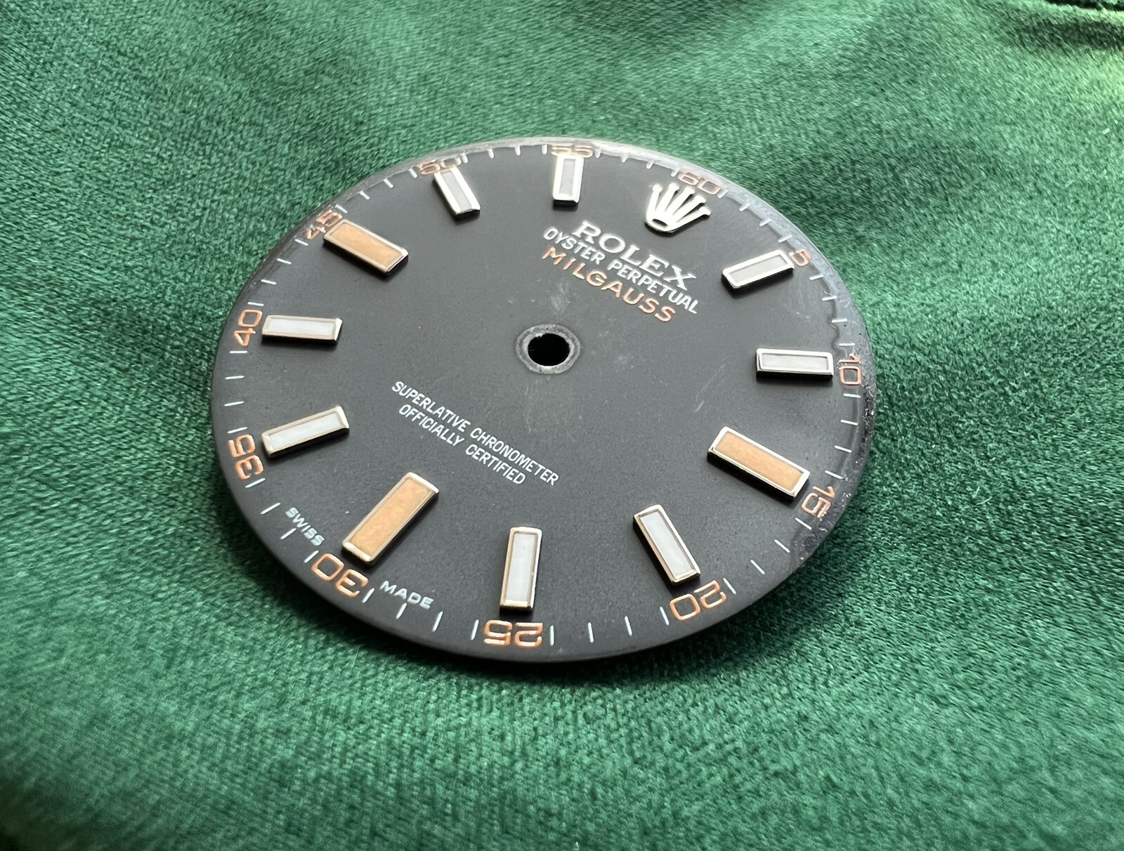 Authentic Rolex 41mm Oyster Perpetual MILGAUSS Luminova Markers Dial – OC#494