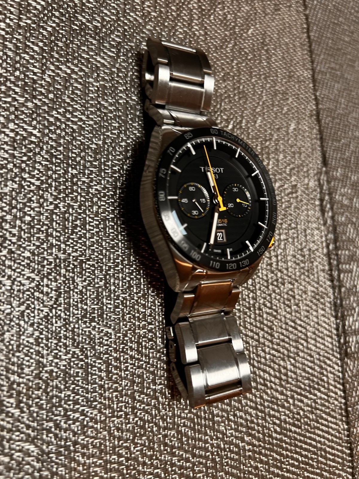 Tissot Chronograph PRS516 Chronograph Watch Automatic Black Dial 44mm