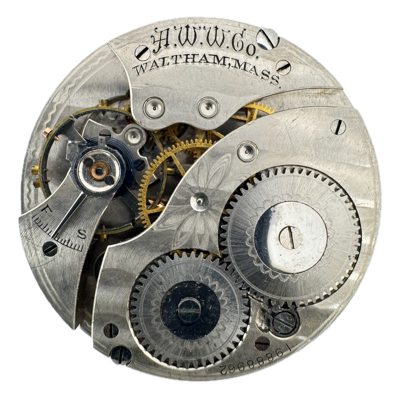 Antique 12s 1914 Waltham Equity 7J Mechanical Pocket Watch Openface Movement USA