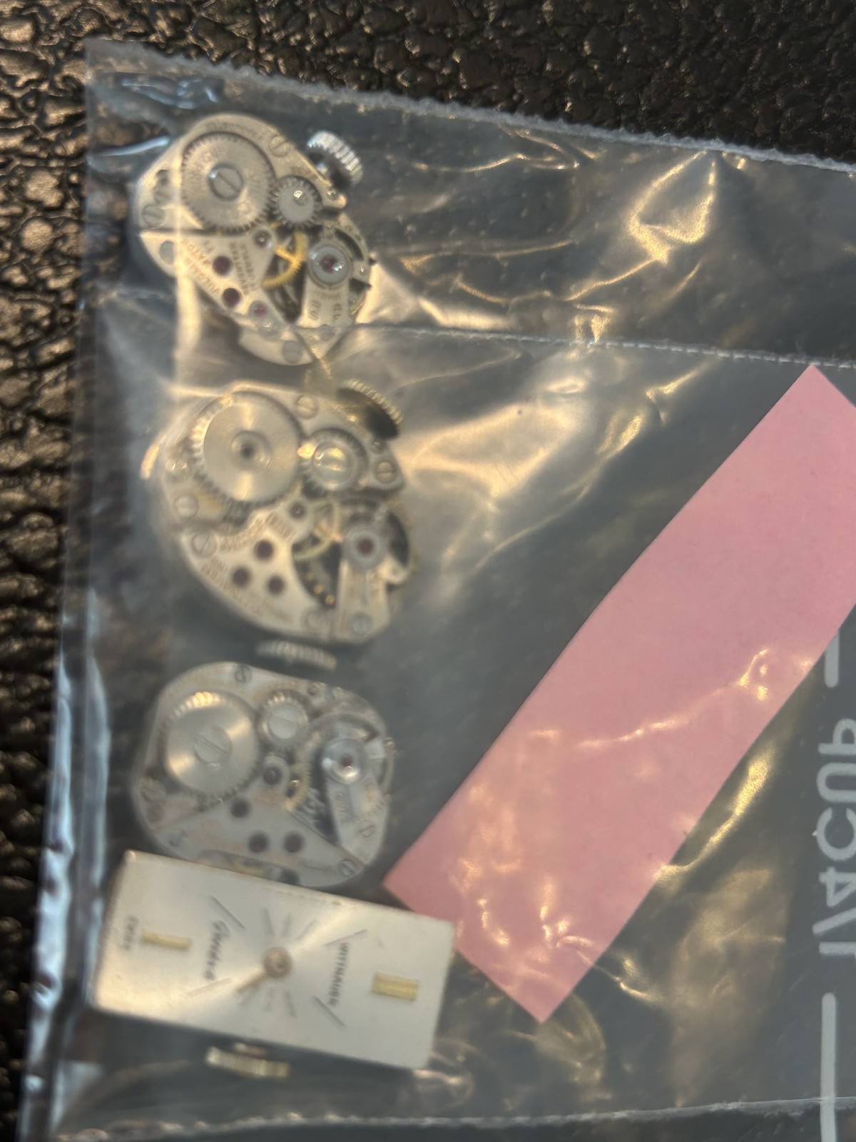 D) LADIES VINTAGE WATCH PARTS -4PIECES -WITTNAUER