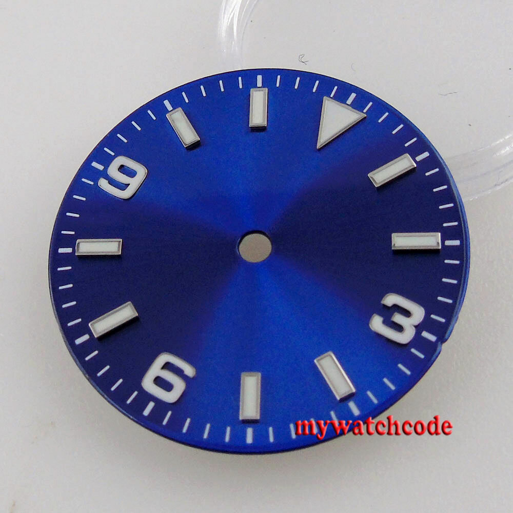 29mm Blue Plain Watch Dial Watch Dial For Explorer NH36A NH35A ETA 2824 2836