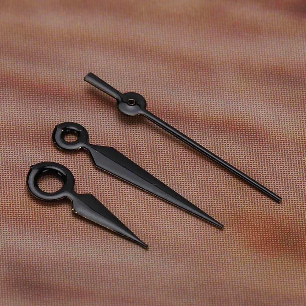 2035 Black Gold Watch Hour Minute Second Hands Watch Needles for 2035 Movement
